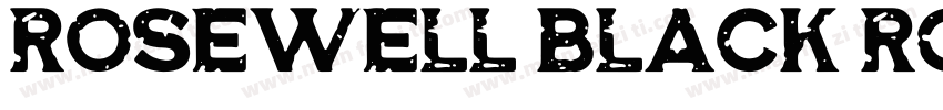Rosewell Black RGH Regular字体转换